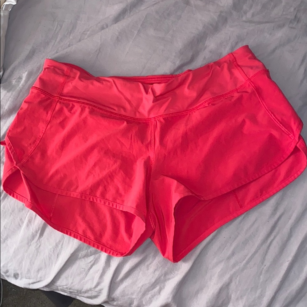 Pink Lululemon shorts